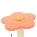 Kočičí škrabadlo s růžovou květinou a dráhou s míčky 25 x 25 x 35,5 cm sisalový sloupek se závěsnými hračkami pro kočky do bytu 5