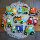 Koekjesvorm - Bouwmachines - 8 stuks 1