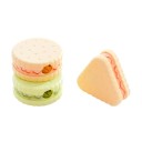 Koekjesvormige puntenslijper voor kinderen. Handmatige puntenslijper. Pastelkleurige puntenslijper voor kinderen. 3,9 cm. 2