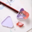 Koekjesvormige puntenslijper voor kinderen. Handmatige puntenslijper. Pastelkleurige puntenslijper voor kinderen. 3,9 cm. 4
