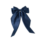 Kokarda do włosów satynowa 40 x 21 cm Elegancka ozdoba do włosów Modny dodatek damski Miękki połysk Stylowe wiązanie Wygodna 6