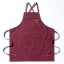 Köksförkläde i tyg 74x68 cm Unisex förkläde för matlagning, grillning, bar, restaurang, kafé, studio, arbetsuniform 1