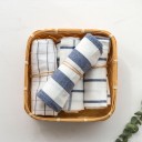 Kökshandduk i bomull Vit med blått mönster För att torka disk och händer Vävt tyg med fin struktur Mått 40 x 60 cm 4