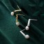 Kolczyki damskie wiszące z perłą A1844 1