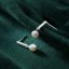 Kolczyki damskie wiszące z perłą A1844 3