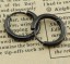 Kolczyki męskie w kształcie mini pierścionka J2161 1