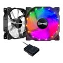 Køle RGB ventilator til PC kabinet 120 x 120 x 25 mm 1300 omdr./min med gennemsigtige vinger og Molex 4-pin 12 V stik i sort 5