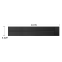 Kolejnicová zásuvka s vypínačem 50 cm, nástěnná lišta 8000 W, 250 V / 32 A, hliník, LED podsvícení, černá, do kuchyně a kanceláře 2