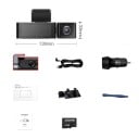 Kolmikanavainen AZDOME M550 Pro 3CH 4K + 1080P + 2,5K -autokamera GPS:llä, 3,19" IPS-näytöllä, yötilalla ja 64GB kortilla 2