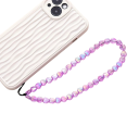 Kolorowa koralikowa smycz do telefonu z serduszkami Dekoracyjny łańcuszek do etui na telefon Zawieszka na telefon Stylowy dodatek 6