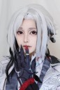 Kolorowe soczewki kontaktowe czarne z czerwonym motywem krzyża miękkie hydrożelowe anime cosplay efekt średnica 14.5 mm 6-miesięczne 2