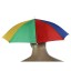 Kolorowy parasol na głowie 3