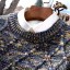 Kolorowy sweter męski F203 3