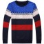 Kolorowy sweter męski F258 1