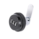 Kombinations-Riegel für Schränke 20 mm 3-stelliges Schloss ohne Schlüssel für Möbel, Briefkästen und Türen mit einer Dicke von 1–13 mm 5