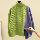 Kombineret strikket turtleneck til kvinder 4