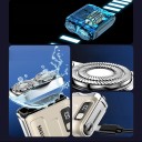 Kompakt elektrisk rese rakapparat med magnetblad, LED-display, USB-C-laddning, galvaniserad kropp för daglig rakning 2