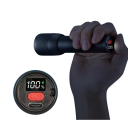 Kompakt LED lommelygte genopladelig Type-C 13,5 cm med batteriindikator og rem til daglig brug 5