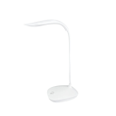 Kompakt LED skrivbordslampa 21 x 15 cm, touchknapp, 3 ljusstyrkor, USB-laddning, idealisk för läsning, 2,5W, 5V 4