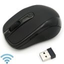 Kompakt trådlös mus för dator och bärbar dator USB-mottagare 2,4 GHz Upplösning 2000 DPI Strömförsörjning 2x AAA Mått 9,5 x 6,5 x 3,6 cm Svart 2
