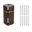 Kompakt USB aroma diffuser med belysning til at parfume rummet Beholder 300 ml Drift i op til 10 timer Effekt 3 W Mål 7 x 7 x 15,7 cm 9
