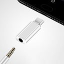 Kompakter USB-C auf 3,5 mm Klinkenstecker Adapter ohne Kabel zum Anschluss von kabelgebundenen Kopfhörern an ein Telefon oder Tablet Direkte 3