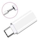 Kompakti USB-C -adapteri 3,5 mm:n jack-liitännällä ilman kaapelia drwirettujen kuulokkeiden liittämiseen puhelimeen tai tablettiin Suora 5