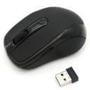 Kompaktná bezdrôtová myš pre počítač a notebook USB prijímač 2,4 GHz Rozlíšenie 2000 DPI Napájanie 2x AAA Rozmery 9,5 x 6,5 x 3,6 cm Čierna 1