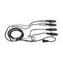 Komplettes LED-Blinkerset für E-Bikes 48 V und 60 V 4 Stück Dynamisches Blinken Blinkerschalter am Lenker Halterung 32 mm Verkabelung IPX5 3