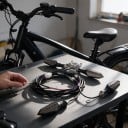 Komplettes LED-Blinkerset für E-Bikes 48 V und 60 V 4 Stück Dynamisches Blinken Blinkerschalter am Lenker Halterung 32 mm Verkabelung IPX5 4