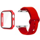 Kompletti suojapakkaus Apple Watch 40 mm Series 6/5/4/SE – 9H kovattu lasi näytölle, kotelo mattaisella kehyksellä ja säädettävä ranneke 3