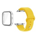 Kompletti suojapakkaus Apple Watch 40 mm Series 6/5/4/SE – 9H kovattu lasi näytölle, kotelo mattaisella kehyksellä ja säädettävä ranneke 20