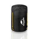 Kompresionssack für Schlafsäcke Größe L Durchmesser 30 cm Höhe 50 cm Ausgelegt 50 x 50 cm Riemen mit Schnallen Schwarz Für Camping und Lagerung 1