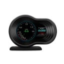 Komputer pokładowy OBD2 HUD F9 Cyfrowy prędkościomierz Wyświetlacz LCD 12,2 x 9 cm 9 trybów wyświetlania Temperatura Zużycie paliwa Napięcie Alarm 4