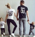 Konge, dronning og prins familie t-shirts 1