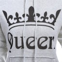 KONGE OG DRONNING - Sweatshirts til par - Lysegrå 10