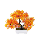 Konstgjord bonsaiträd 20x18 cm i en kruka Falsk blomma Heminredning Liten bonsaiträd Hemprydnad Realistisk växt Underhållsfri 4