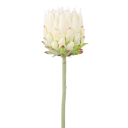 Konstgjord dekorativ blomma på stjälk av flockplast med stång i stål 63x7 cm för arrangemang och inredning 4