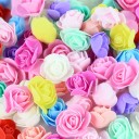 Konstgjorda blommor för dekoration 200 st Set med konstgjorda rosor Dekorativa blommor 21