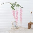 Konstgjorda hängande blommor hängande dekorativa grenar 93 cm siden för bröllop, inredning, portal och väggdekoration 7