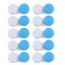 Kontaktlencse tároló készlet 10 db 5,5 x 1,4 cm műanyag színes tároló L és R jelöléssel mindennapi használatra 2