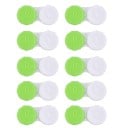 Kontaktlencse tároló készlet 10 db 5,5 x 1,4 cm műanyag színes tároló L és R jelöléssel mindennapi használatra 5