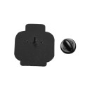 Kontorbroche 2,5 x 3 cm Zinklegering Hoved lego figur Gul dekorativt badge til jakke rygsæk taske 3