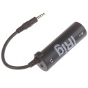 Konwerter I-Rig i interfejs audio do gitary ze zintegrowanym tunerem. Połączenie z telefonem komórkowym i komputerem. Kolor czarny. Kompaktowe 1