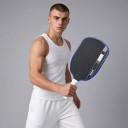 Koolstof pickleball racket 41,9 x 19,1 cm Kern 16 mm Kinetisch frame en schokabsorptie Zwart met donkerblauwe rand Voor training en toernooien 2