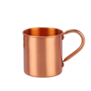 Koperen mok met handvat 8,2 x 9 cm van koper in koperkleur voor het drinken van koffie, thee en koude dranken voor thuis en onderweg 5