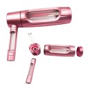 Koppar aluminium glas vattenpipa 6″ med filtreringsfunktion glas skål och stjälk för renare smak av rökning 5