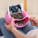 Koristeellinen kulho säilytystilalla Luova muotoilu Käytännöllinen astia kuiville hedelmille 11 x 21,5 cm 1