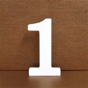 Koristeellinen puinen numero 2