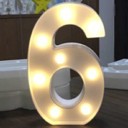 Koristeelliset valaisevat numerot 6